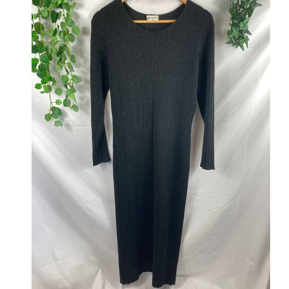 Fabiani ribbed wool blend maxi dress size small